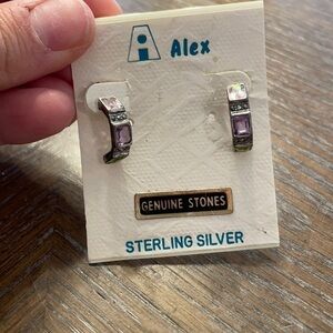 NWT sterling Silver Huggies